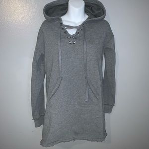 Hollister lace up hoodie